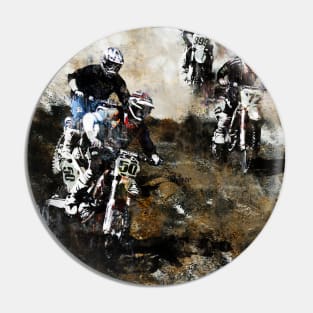 Race On - Motocross Racers Pin