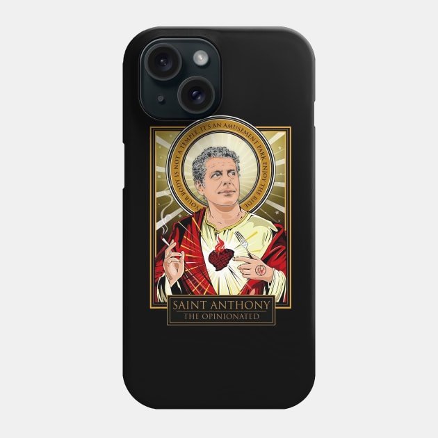 Anthony Bourdain t-shirt Phone Case by Galank