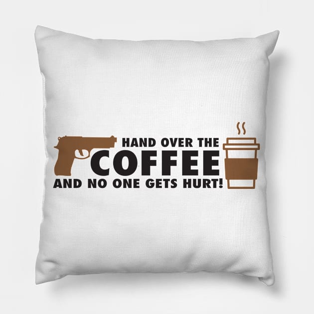 Coffee and nobody gets hurt Pillow by nektarinchen