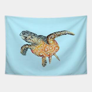 Swirly Turtle Tapestry