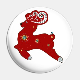 Santa's reindeer Pin