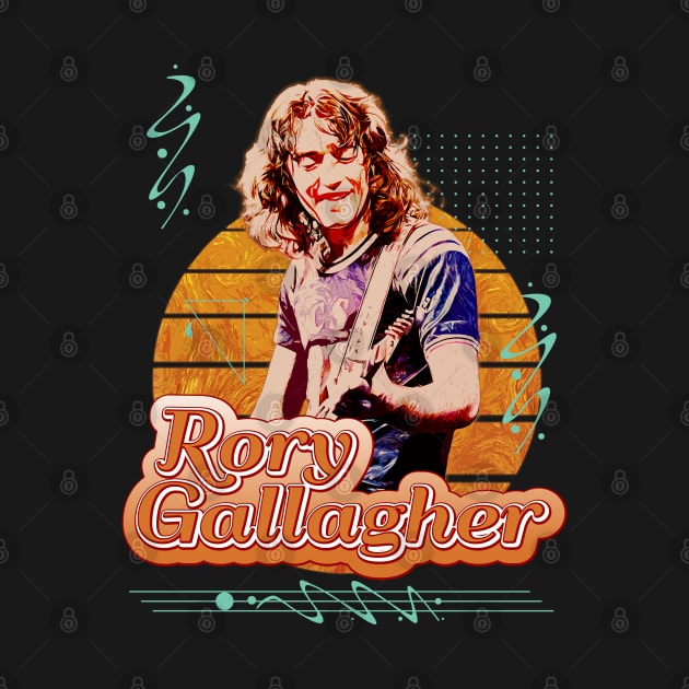 Rory Gallagher // Retro Art by Nana On Here