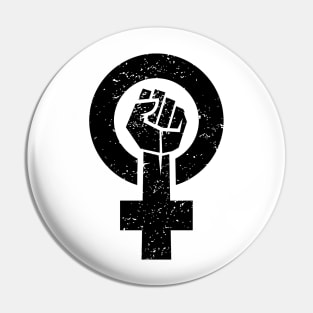 feminist fist, women symbol, girl power, equality women's era Pin