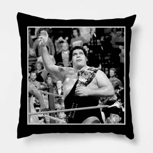 Legendary andre the giant Pillow by SUPER BOOM TO THE LEGENDS