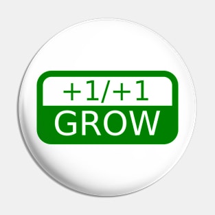 MTG green mage Grow Pin