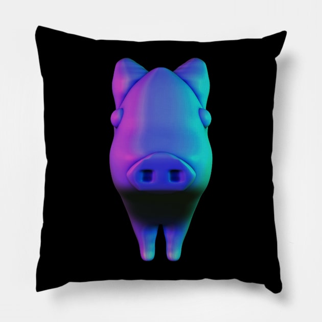 Pig Style Pillow by Hellyes4d