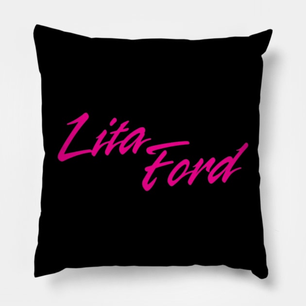 Lita ford///Retro for fans Pillow by MisterPumpkin