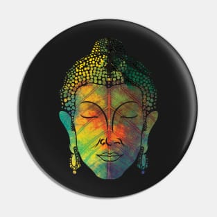 Buddha on pipal leaf Pin