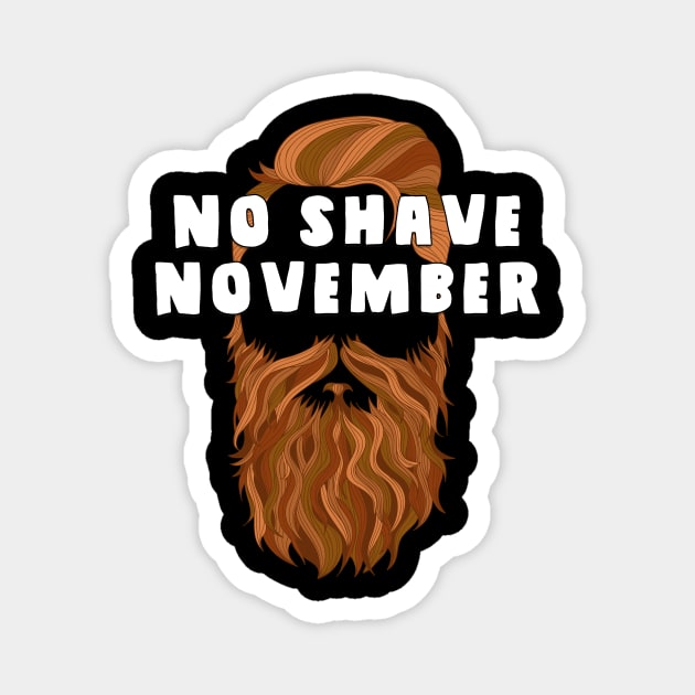 No Shave November | Let Those Glorious Locks Flow Magnet by AmandaPandaBrand