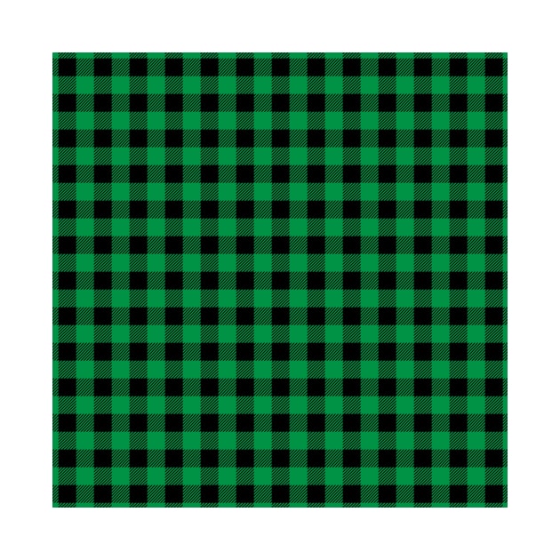 Green Plaid Pattern by designminds1