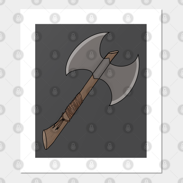 Two Sided Axe Axes Posters And Art Prints Teepublic
