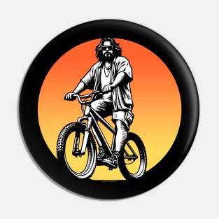 The Dude Lebowski Mountain Bike Graphic Design Pin