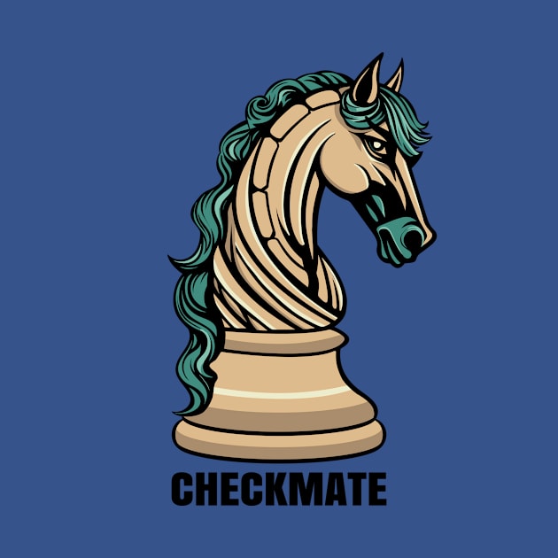 Checkmate - Horse Chess Piece by ronr3d