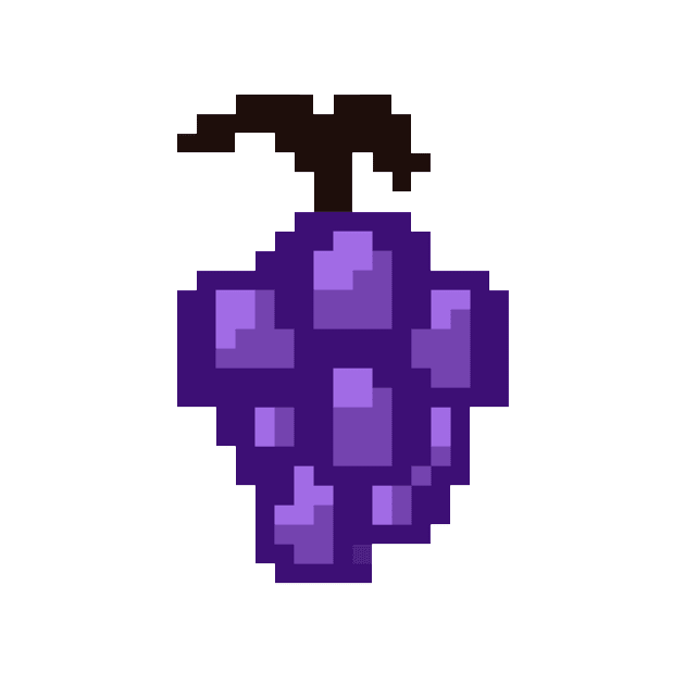 Pixel Grapes by ArtsyStormy