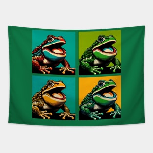 Pacman Frog Pop Art - Cool Frog Tapestry