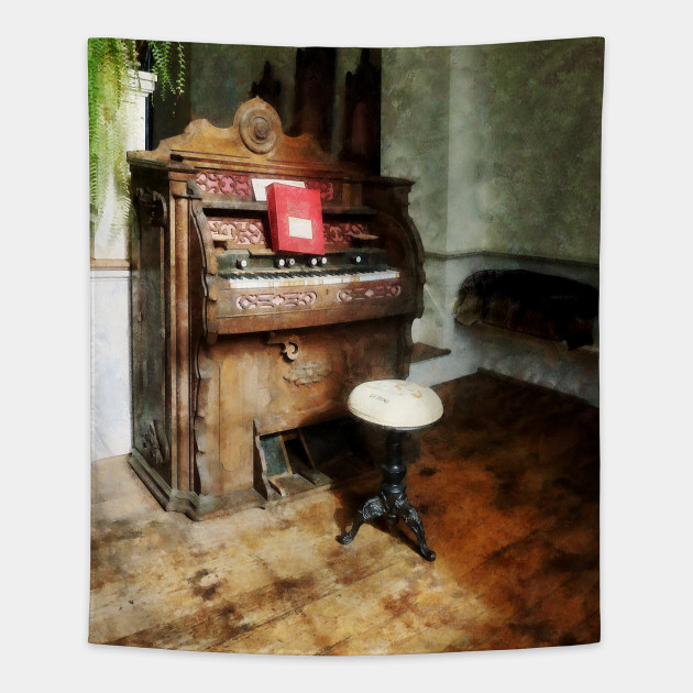 Music - Church Organ With Swivel Stool