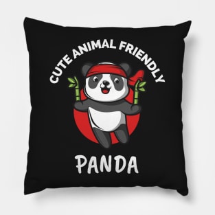 Cute Animal Friendly Panda - Gift Ideas For Animal and Panda Lovers - Gift For Boys, Girls, Dad, Mom, Friend, Panda lovers - Panda Lover Funny Pillow