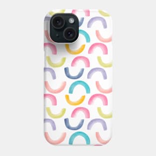 Rainbow Curves Pattern | Watercolour Phone Case