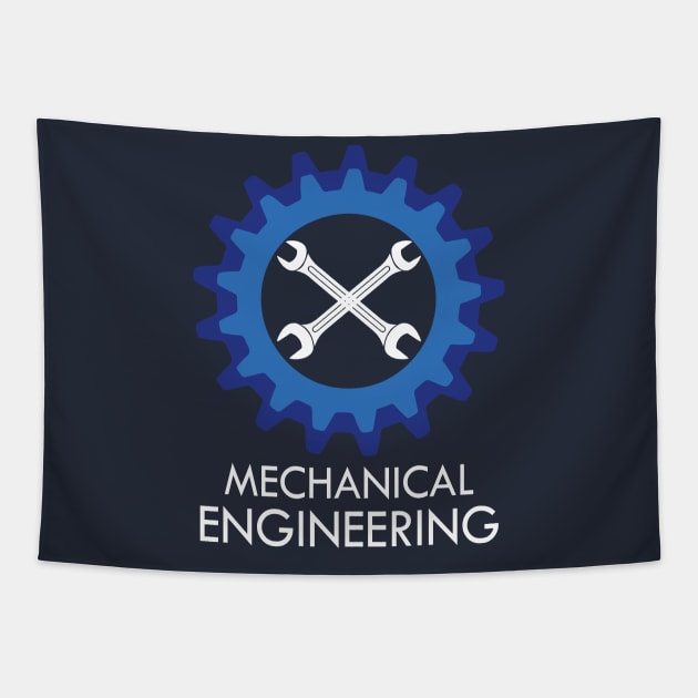 best mechanical engineer text engineering gear logo Tapestry by PrisDesign99