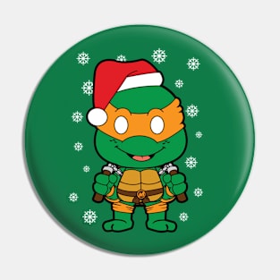 Michaelangelo Christmas Pin