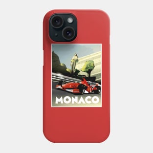 Monaco Grand Prix Road Racing Automobile Advertising Print Phone Case