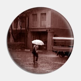 Sepia Rainy Day Pin