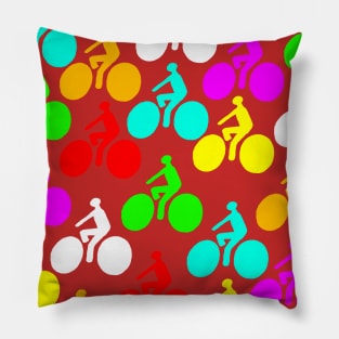 Multicolor bikes Pillow