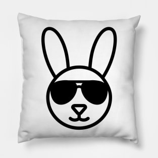 Bunny With Sunglasses Pillow