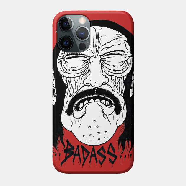 Danny Trejo looks nails in black and white. - Machete - Phone Case