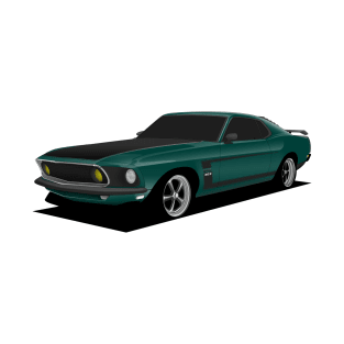 Green Mustang Boss T-Shirt