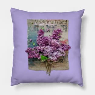 Mackinac Island Lilac Festival Pillow