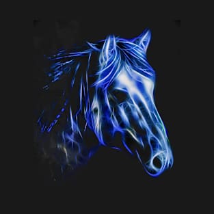 Blue Horse Art T-Shirt