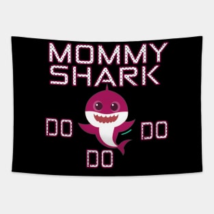 Womens Pink style Mommy Shark Tapestry