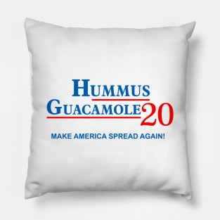 Vote Hummus , Guacamole 2020 Pillow