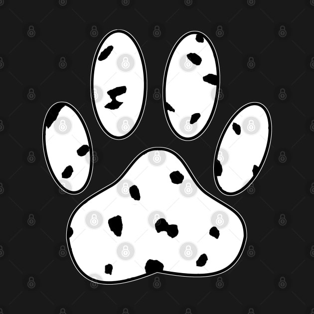 Dalmatian Puppy Paw Print by Braznyc