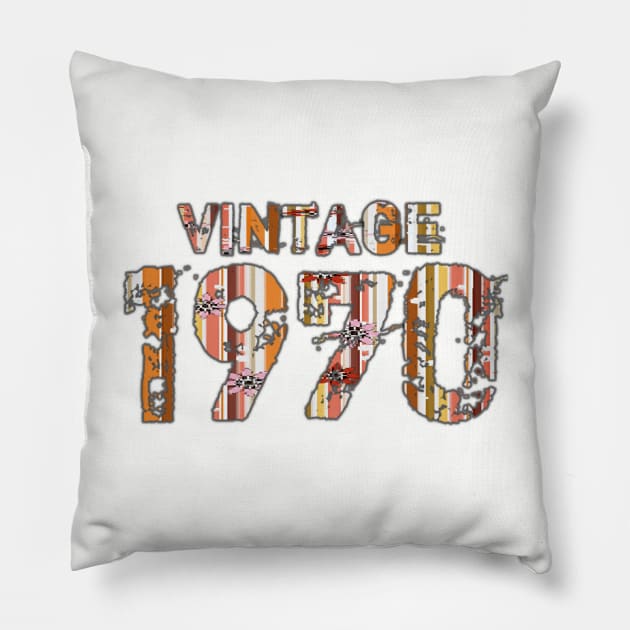 Vintage 1970 Pillow by Bernesemountaindogstuff