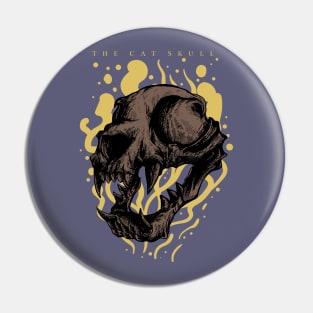 Soul of skull cat Pin