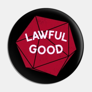 Lawful Good D20 Pin