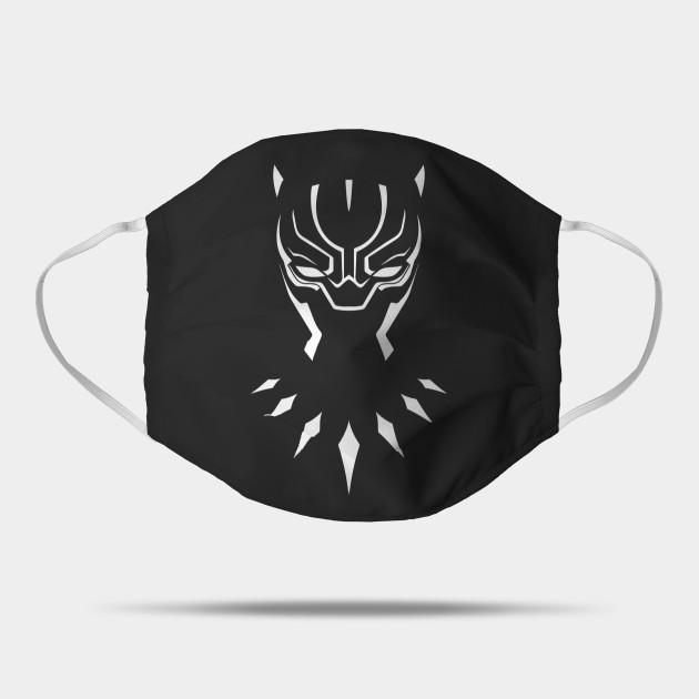 Minimalist Black Panther Black Panther Mask Teepublic