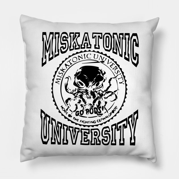 Miskatonic University Pillow by babydollchic