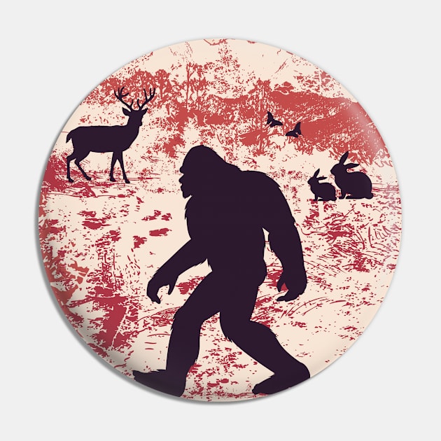 i hate people bigfoot gift Pin by Tesszero