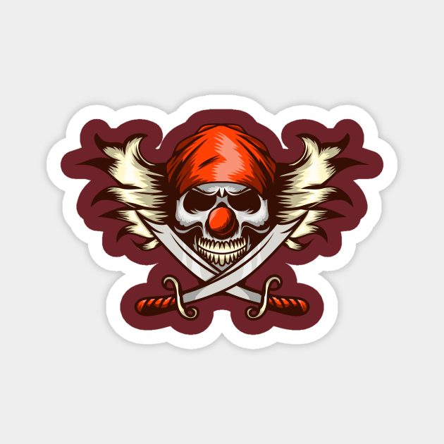 Pirates Skull Magnet by feringrh