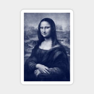 Blue Mona Lisa Magnet