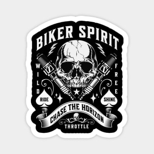 Biker Spirit wild free Magnet