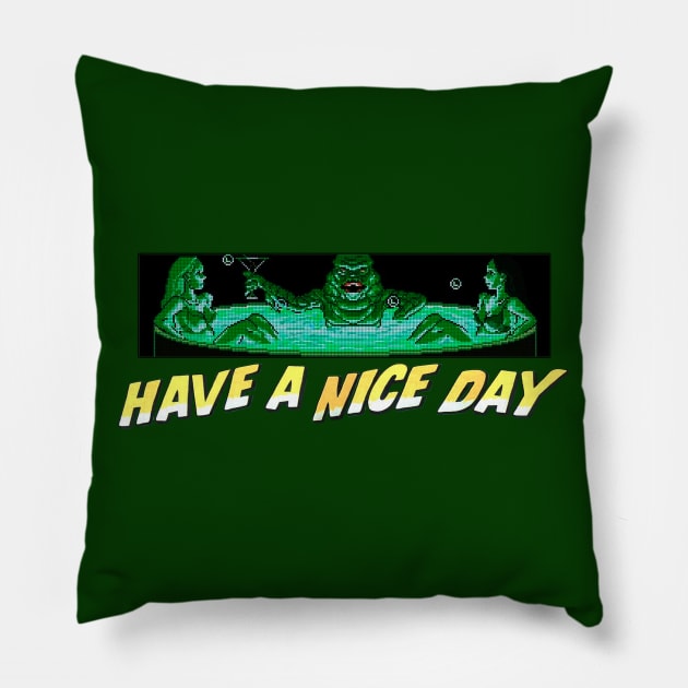 Have a Nice Day Pillow by Uwantmytees