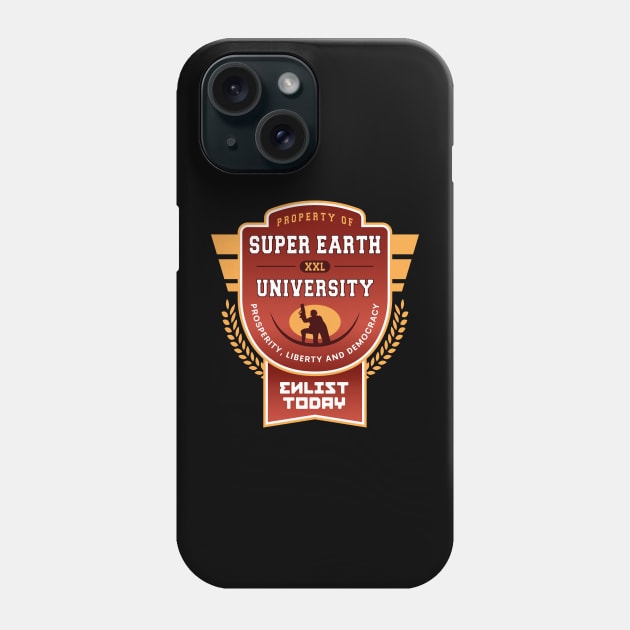 Super Earth University Emblem Phone Case by Lagelantee