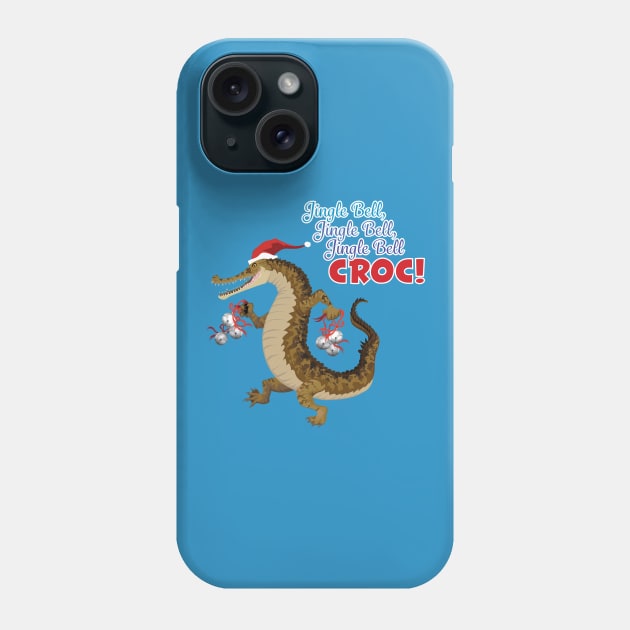 Jingle Bell Croc Phone Case by Peppermint Narwhal
