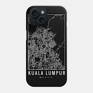 Kuala Lumpur Malaysia Minimalist Map Phone Case