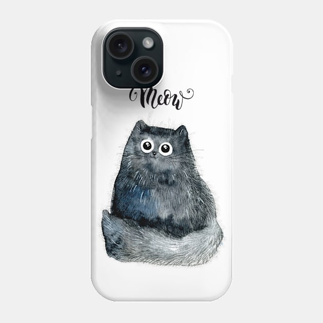 Meow Phone Case by Dashagileva.art