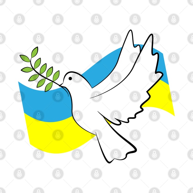 Dove of Peace Dove Ukraine by IDesign23